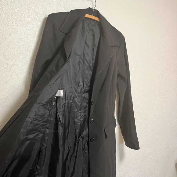 Johnny Was Black Duster Jacket Trench Coat Women Size S - Picture 9 of 15